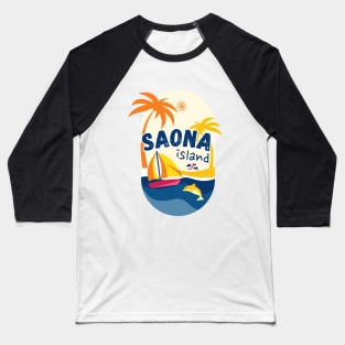 Saona Island beach Dominican Republic Baseball T-Shirt